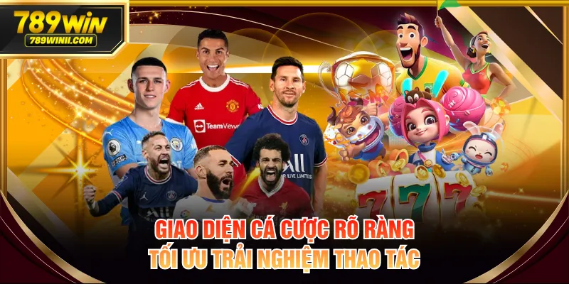 Giao diện cá cược rõ ràng, tối ưu trải nghiệm thao tác